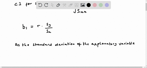 in-linear-regression-which-of-the-following-would-cause-the-confidence-interval-for-the-slope-to-become-wider-reducing-the-standard-deviation-of-the-values-of-the-explanatory-variable-reduci-21468