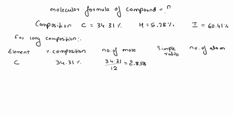 an-unknown-liquid-is-composed-of-3431-c-528-h-and-6041-i-the-molecular-mass-found-by-mass-spectromet-26353