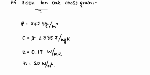 a-thick-oak-wall-initially-at-25c-is-suddenly-exposed-to-combustion-gases-ie-from-a-fire-at-8ooc-that-provide-a-convection-coefficient-of-2o-wm2k-determine-the-exposure-time-necessary-for-th-82449