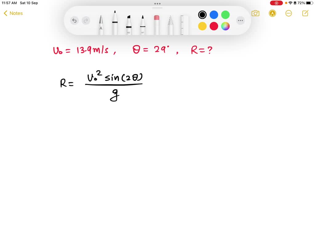 SOLVED An NFL quarterback throws a pass, for which the launch angle is