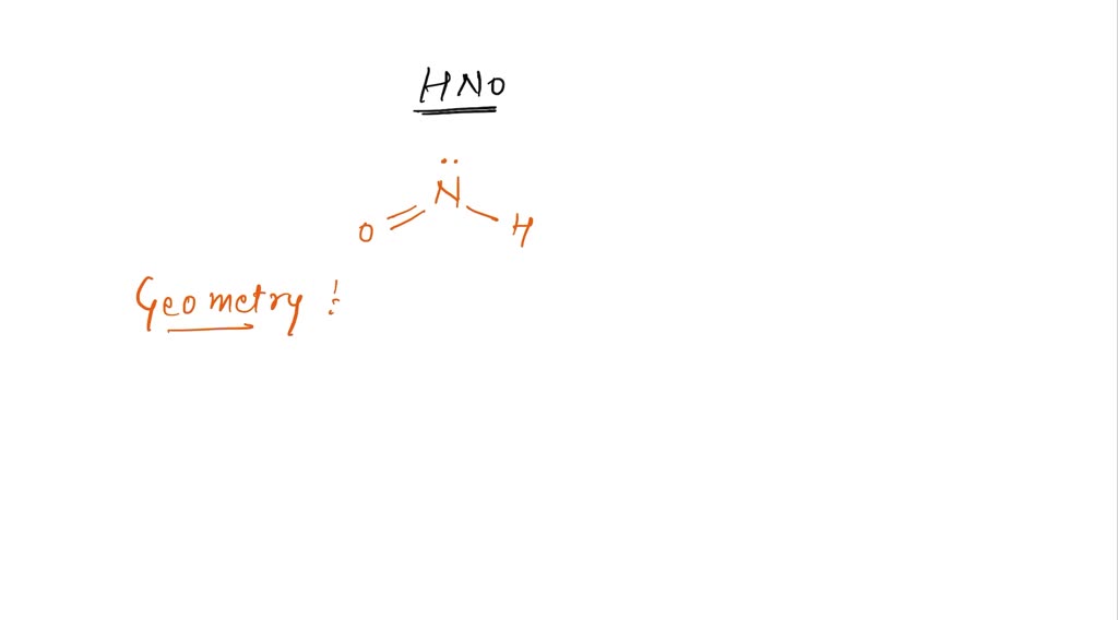 hno lewis structure shape