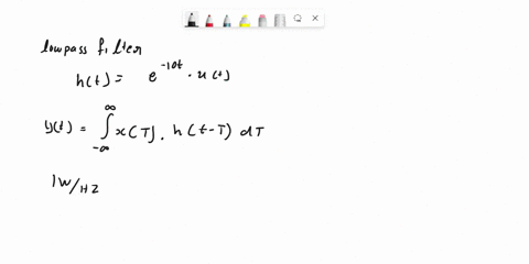 8-the-input-to-a-low-pass-filter-with-impulse-response-ht-exp-10tut-is-white-gaussian-noise-with-single-sided-power-spectral-density-1-wattshz-obtain-the-following-a-the-mean-of-the-output-b-12688