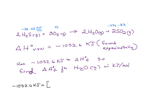a-scientist-measures-the-standard-enthalpy-change-for-the-following-reaction-to-be-10526-kj-2h2sg-3-o2g2h2og-2-so2g-based-on-this-value-and-the-standard-enthalpies-of-formation-for-the-other-97592