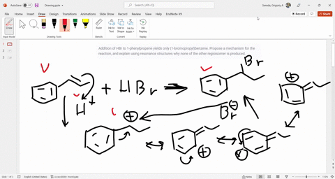 addition-of-hbr-to-1-phenylpropene-yields-only-1-bromopropylbenzene-propose-a-mechanism-for-the-re-5-71036