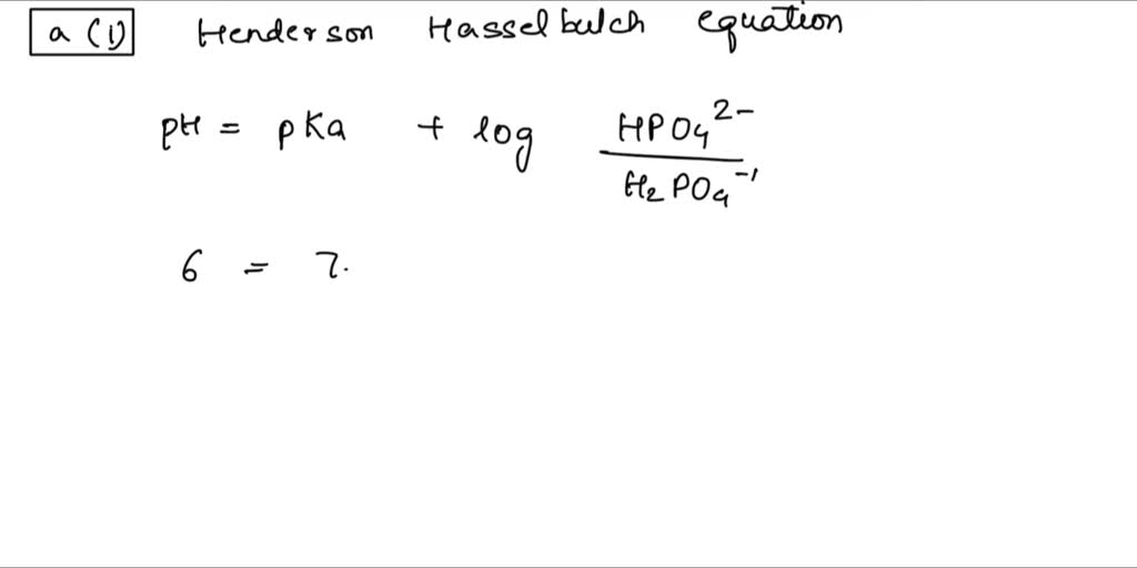 SOLVED: Phosphate Buffer pH 6 Concentration: 0.2 M (200 mM); Volume ...