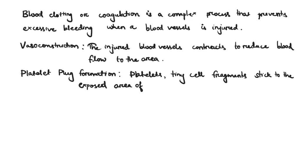 SOLVED How does your body work to prevent inappropriate blood clots