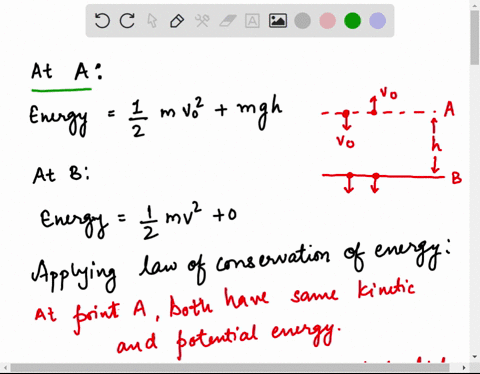 from-the-edge-of-a-roof-top-you-toss-a-green-ball-downwards-with-upwards-with-initial-speed-vo-and-a-blue-ball-the-same-initial-speed-air-resistance-is-below-negligible-when-they-reach-the-g-39878