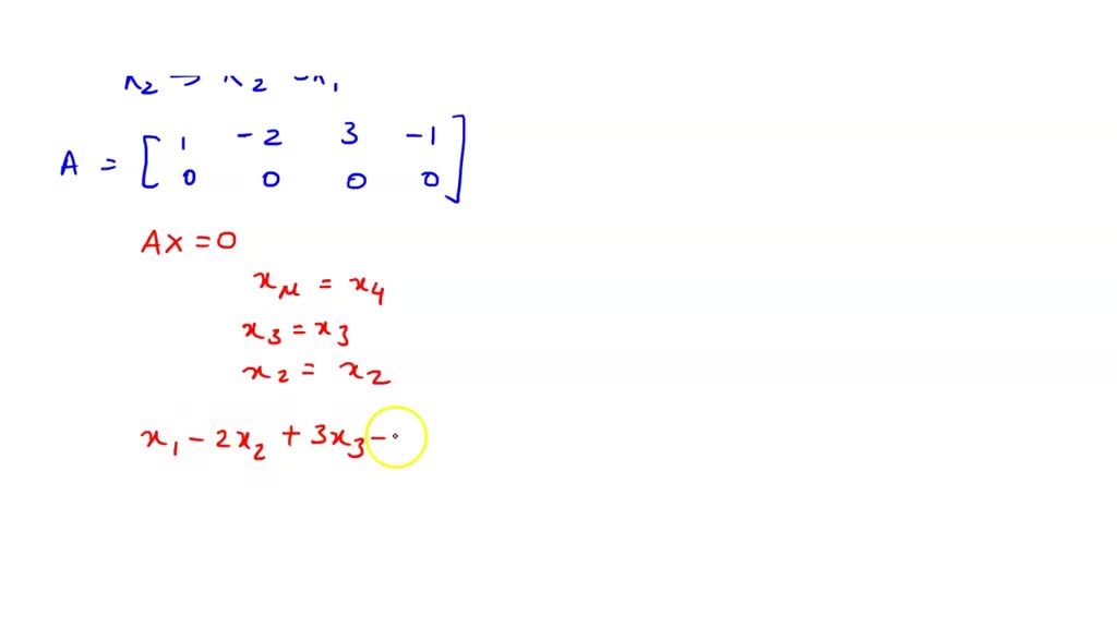 SOLVED: Show that =|8 8 solution to the equation A+=0. Create aother ...
