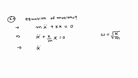 q-1-a-horizontal-spring-mass-system-has-a-mass-of-200-g-and-spring-stiffness-of-444-nm-if-the-mass-is-given-an-initial-velocity-of-01-ms-to-the-right-from-a-starting-point-005-m-to-the-left-54475