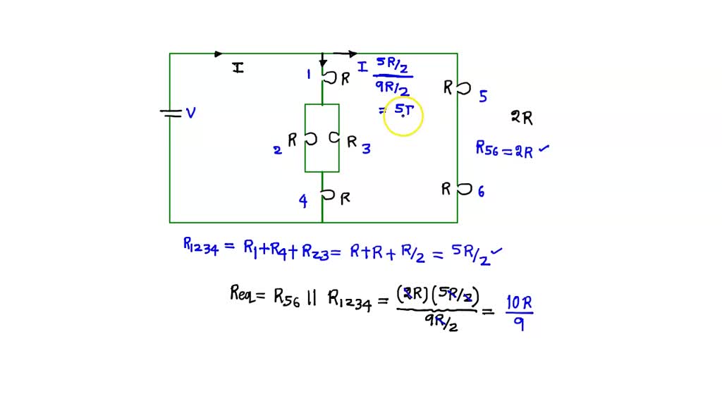 SOLVED: Six identical bulbs are connected to a battery as shown. Rank ...