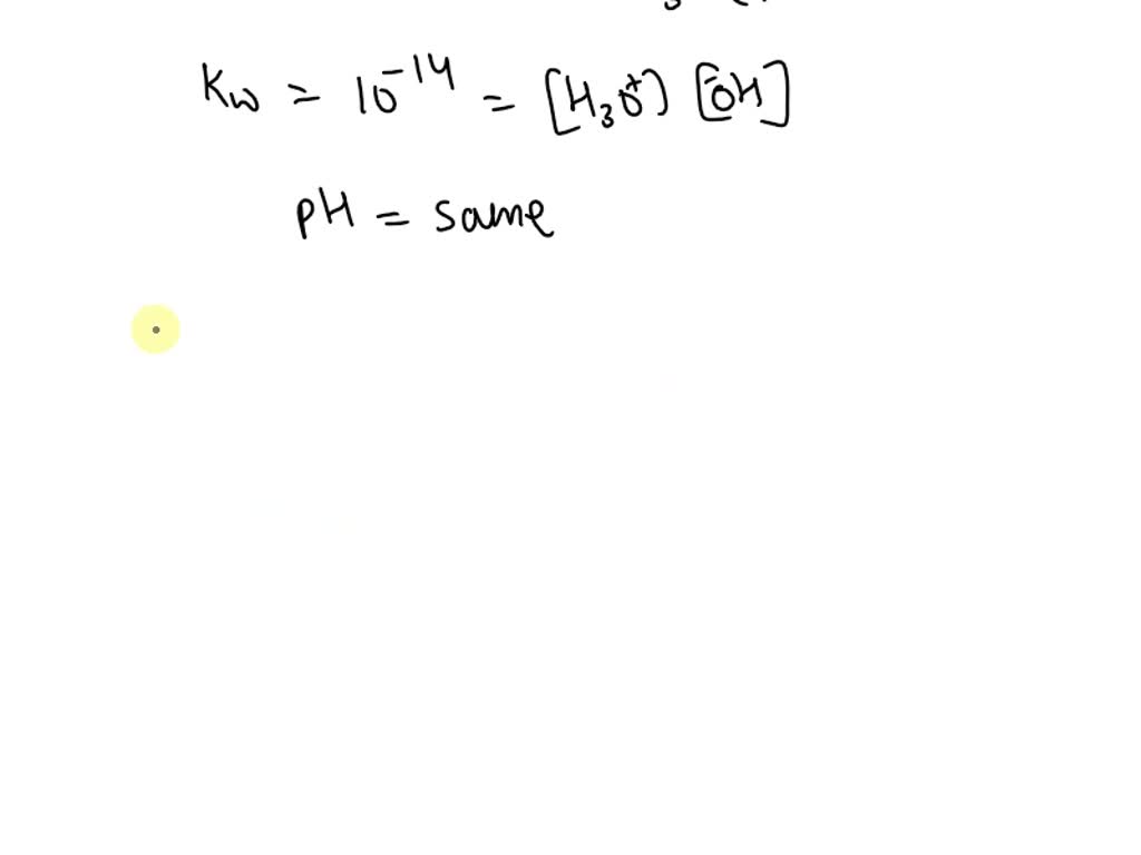SOLVED: Question 9 The autoionization of water is an endothermic