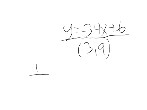 what-is-an-equation-of-the-line-that-is-perpendicular-to-y34x6-and-passes-through-the-point-3-9