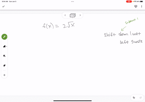 let-fz-2vc-if-gz-is-the-graph-of-fz-shifted-down-units-and-left-5-unlts-write-a-formula-for-gz-gx-enter-as-sqrtx-36424