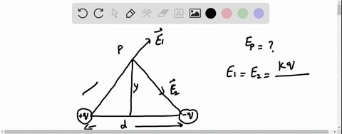 certain-electric-dipole-consists-of-charges-q-and-separated-by-distance-d-oriented-along-the-x-axis-as-shown-in-the-figure-find-an-expression-for-the-magnitude-of-the-electric-field-e-of-the-88496