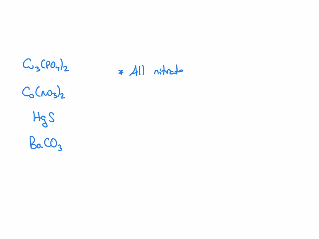 Which one of the following compounds is soluble in water? BaCO3 Cu3
