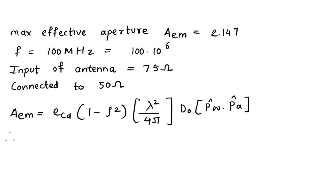 SOLVED Assuming the loss resistance of the halfwave dipole antenna is