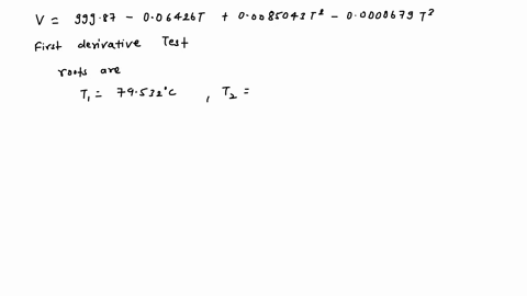 between-0c-and-30c-the-volume-v-in-cubic-centimeters-of-1-kg-of-water-at-a-temperature-t-is-given-approximately-by-the-formula-v-99987-006426t-00085043t2-00000679t3-find-the-temperature-at-w-30694