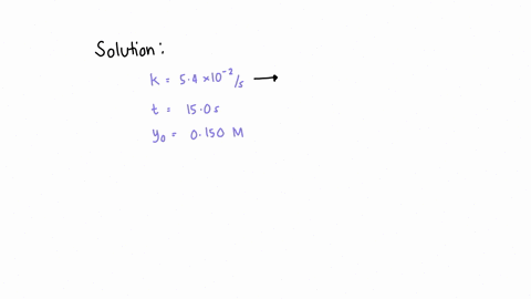 what-is-the-concentration-of-a-reactant-after-150-s-if-the-initial-concentration-is-0150-m-and-the-rate-constant-is-54-x-102-s1