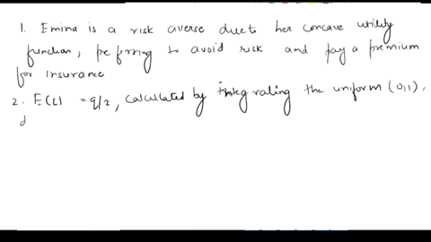 some-help-with-this-is-much-appreciated-emina-has-an-amount-of-wealth-wo-and-she-faces-a-random-loss-lthis-loss-will-happen-with-probability-qassume-o-q-1if-it-happensthen-the-amount-of-the-75631
