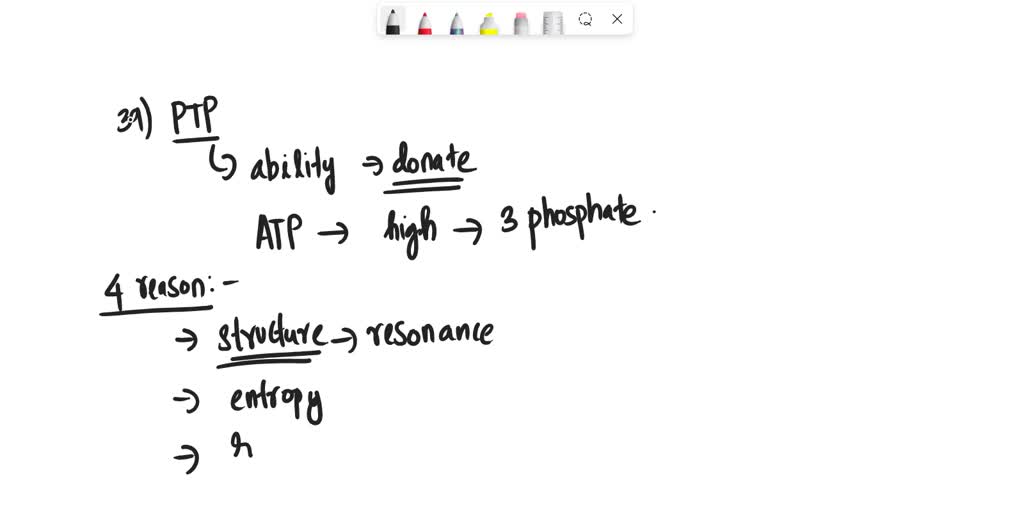 SOLVED Which is NOT a reason why ATP has high phosphoryl charge