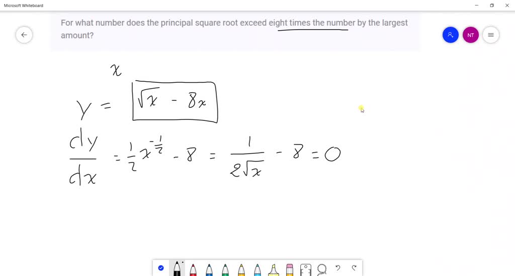 SOLVED For What Number Does The Principal Square Root Exceed Eight 