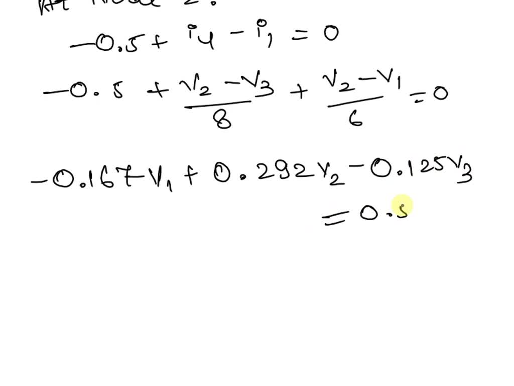 SOLVED: 4. Determine the node voltages, v1, v2, and v3 in the circuit ...