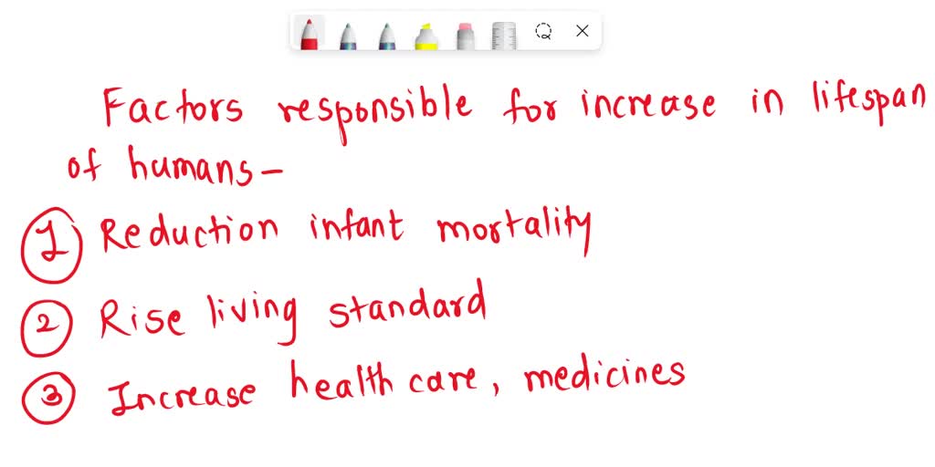 SOLVED explain the differences between life expectancy, maximum life