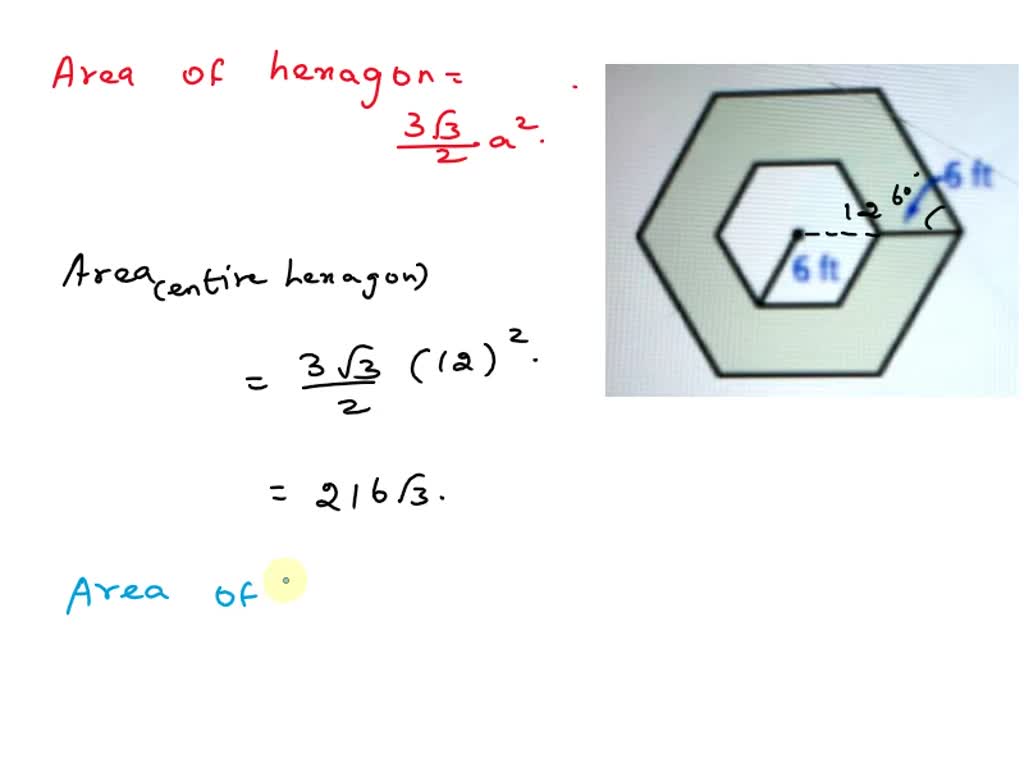 SOLVED 'The polygons are regular polygons. Find the area of the shaded