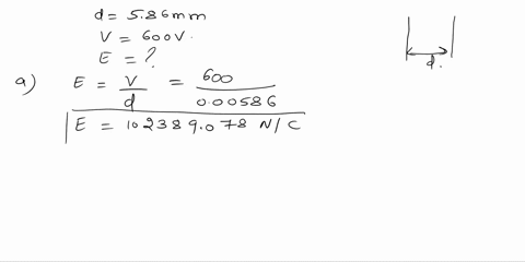 oppositely-charged-parallel-plates-are-separated-by-586-mm_-potential-difference-of-600-exists-between-the-plates_-what-is-the-magnitude-of-the-ectric-field-between-the-plates-nc-what-is-the-41732