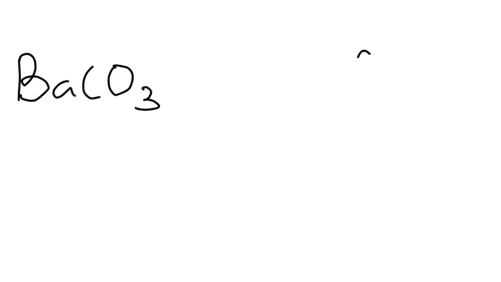Solved write full chemical equations for the following reactions and