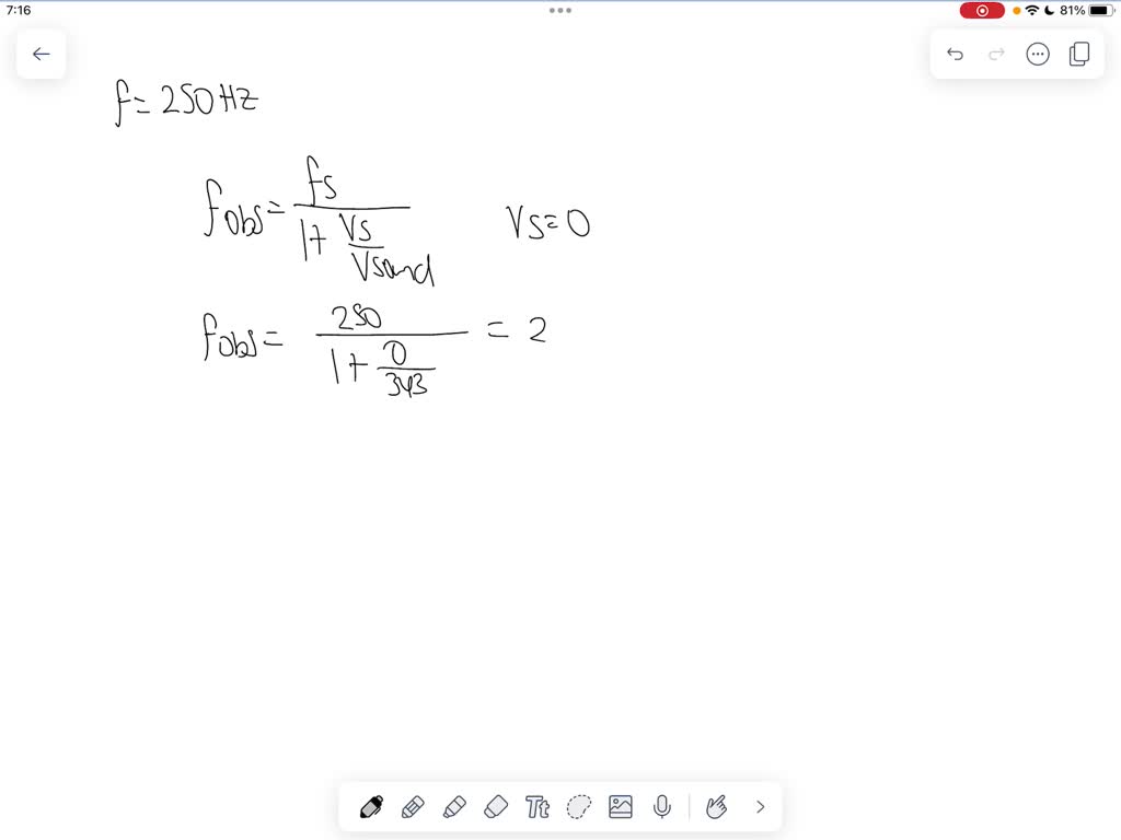 SOLVED A stationary ambulance shout a siren of frequency 250 Hz. Two
