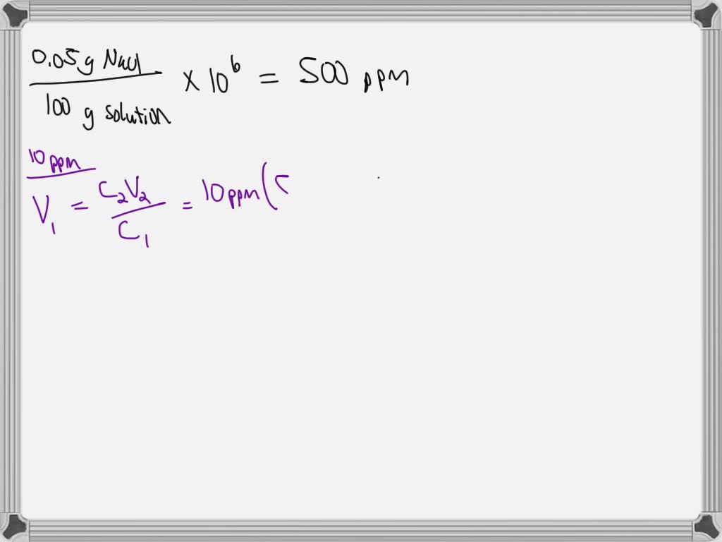 Solved Numerical Problems How To Prepare 25 Ppm Stock Solution In 1000 Ml How To Prepare 3521