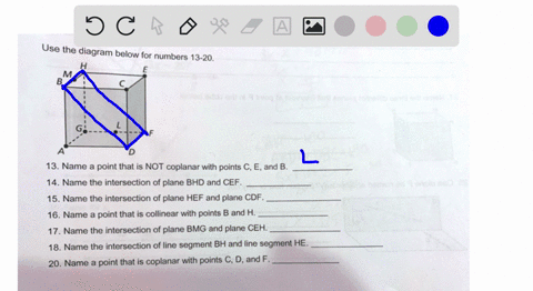 use-the-diagram-below-for-numbers-13-20-name-point-that-is-not-coplanar-with-points-c-ej-and-b-name-the-intersection-of-plane-bhd-and-cef-15-name-the-intersection-of-plane-hef-and-plane-cdf_-10741