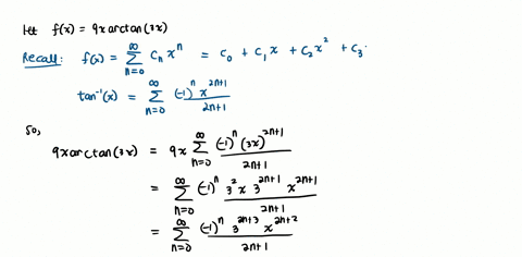1-point-the-function-fx-9x-arctan3x-is-represented-as-a-power-series-c-fx-2-cnx-n0-find-the-first-few-coefficients-in-the-power-series-co-c1-c2-81-c3-c4-2187-find-the-radius-of-convergence-r-56956
