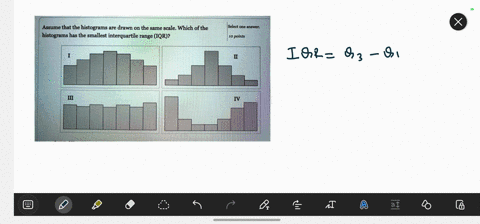 assume-that-the-histograms-are-drawn-on-the-same-scale-which-ofthe-histograms-has-the-smallest-interquartile-range-iqr-select-one-answer-10-poinbs-20608