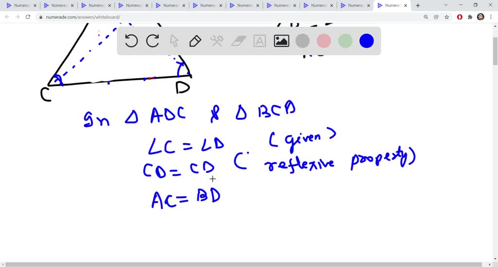 theorem 7 the base angles of an isosceles trapezoid are congruent