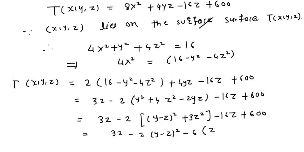 SOLVED: A space probe in the shape of an ellipsoid 4xÂ² + yÂ² + 4zÂ² ...