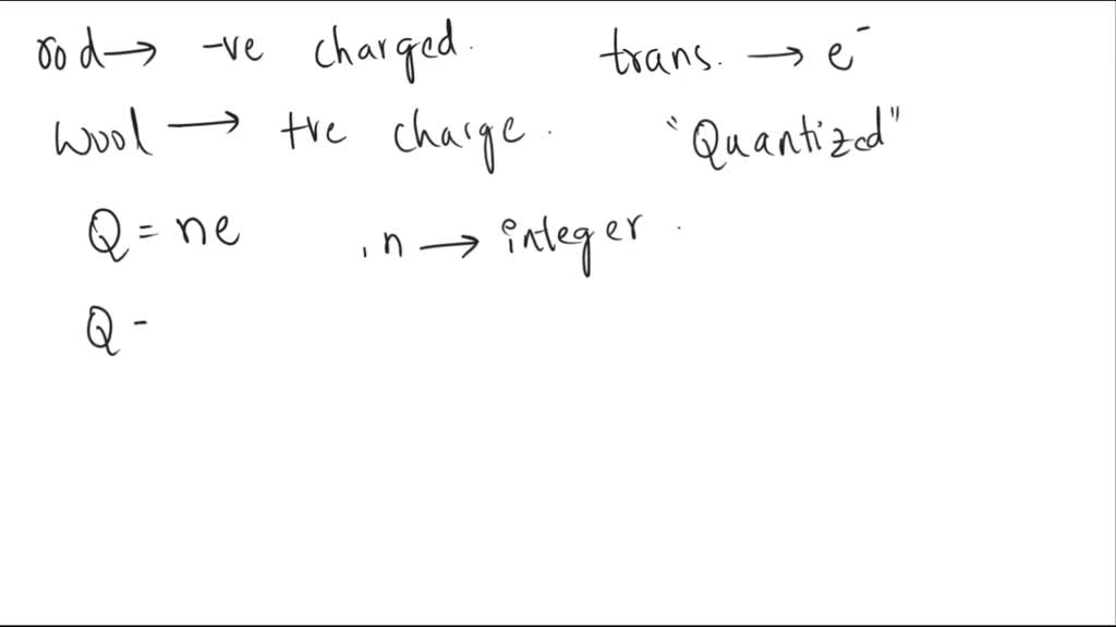 SOLVED A plastic rod is rubbed against a wool shirt, thereby acquiring