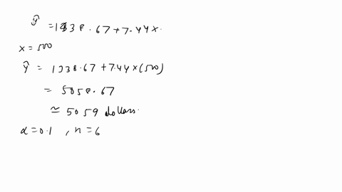 the-below-data-on-the-production-volume-x-and-total-cost-y-in-dollars-for-a-particular-manufacturing-operation-were-used-to-develop-the-estimated-regression-equation-y-133867-744x-production-64718