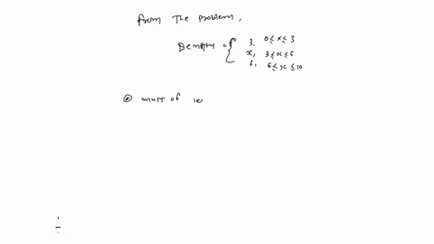 a-thin-10-cm-rod-is-made-of-an-alloy-whose-density-varies-along-its-length-according-to-the-function-shown-in-the-figure-assume-density-is-measured-in-units-of-glcm-the-mass-the-area-under-t-53075