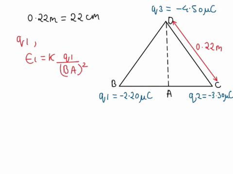 three-point-like-charges-are-placed-at-the-corners-of-an-equilateral-triangle-as-shown-in-the-figure-each-side-of-the-triangle-has-a-length-of-220cm-and-the-point-a-is-located-half-way-betwe-05212