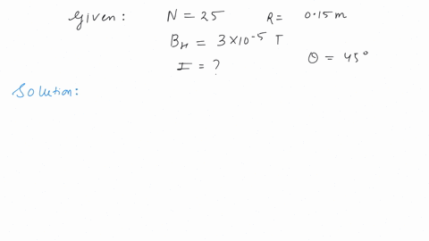 a-tangent-galvanometer-has-a-coil-of-25-turns-and-radius-of-15-cm-the-horizontal-component-of-the-earths-magnetic-field-is-3-10-5-t-the-current-required-to-produce-a-deflection-of-45o-in-it-is