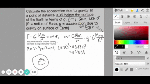 calculate-the-acceleration-due-to-gravity-at-a-point-of-distance-03-r-below-the-surface-of-the-earth-in-terms-of-g-r-radius-of-earth-g-acceleration-due-to-gravity-on-surface-of-earth-2
