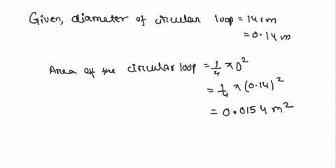 a-140-cm-diameter-circular-loop-of-wire-is-placed-with-the-plane-of-the-loop-parallel-to-the-uniform-magnetic-field-between-the-pole-pieces-of-a-large-magnet-when-295-a-flows-in-the-coil-the-14209