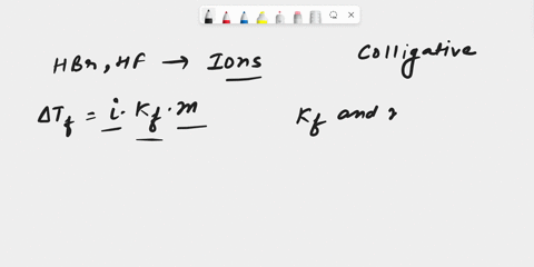 when-1-mol-of-hf-is-added-to-1kg-of-water-the-freezing-point-decreases-by-19-c-but-when-1-mol-of-hbr-is-added-the-freezing-point-decreases-by-37-cwhich-is-more-highly-separated-into-ions-hf-36297