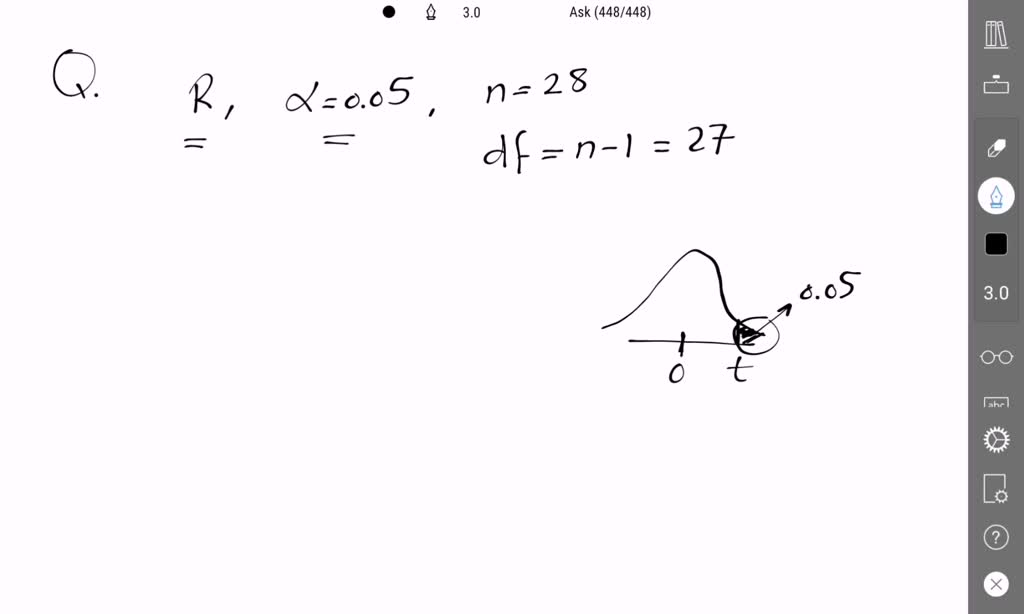 SOLVED: Text: Find the critical values and rejection region(s) for the ...