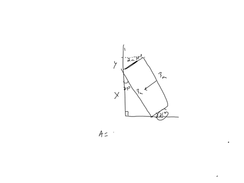a-rectangular-box-abcd-is-leaning-against-a-vertical-wall-xy-ab-2m-ad-3m-and-angle-dcz-25-calculate-the-height-of-a-above-the-floor-yz-2m-25-19564