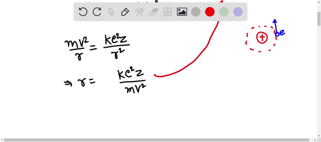 Solved According To Bohr Hydrogen Atom Model The Radius Of Stationary Orbit Directly