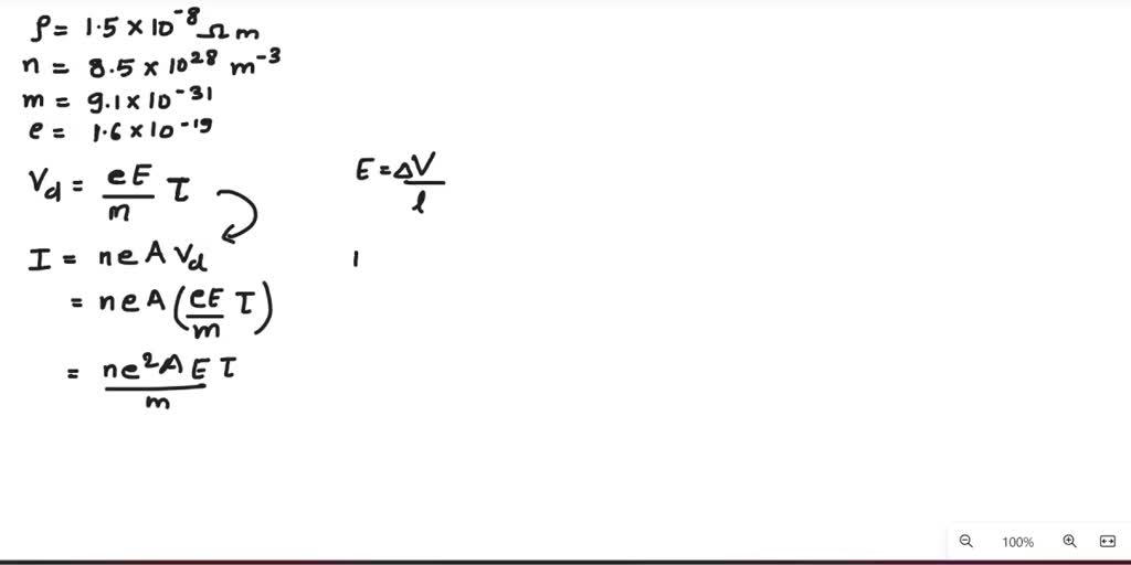 SOLVED Consider electrons flowing in copper. (a) Compute the average