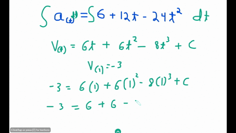 a-particle-is-moving-with-acceleration-at-6-12t-24t2-where-1s-time-in-seconds-find-the-position-st-in-meters-if-v1-ind-so-81212